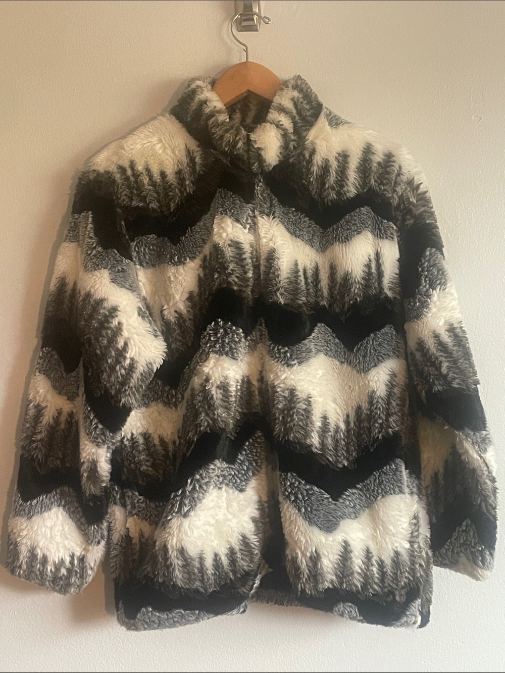 Vintage Black Mountain Outdoor Fleece Jacket Size M